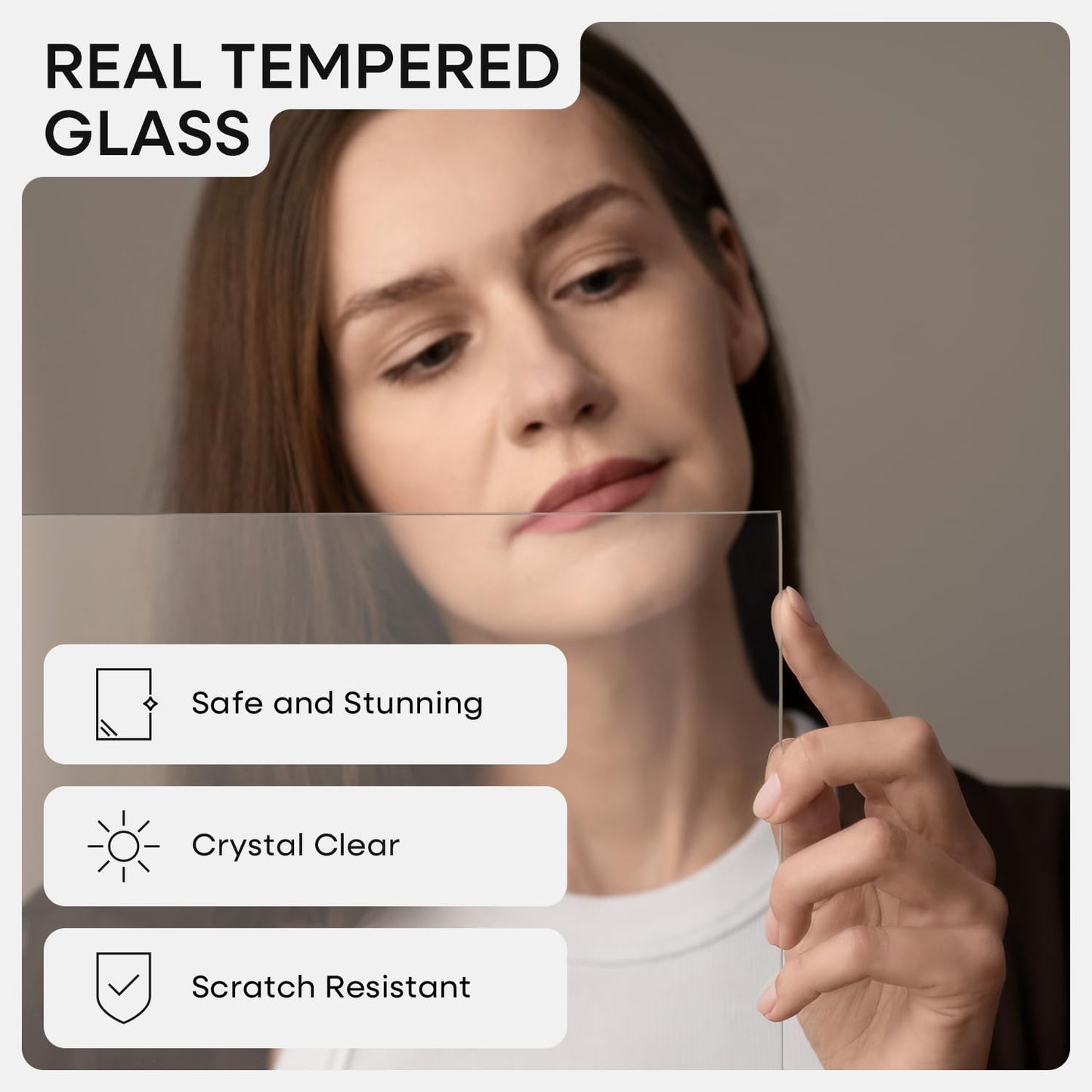 Homeforia A3 Picture Frame Brown Wood, High-End Dark Oak 11.7 x 16.5 Poster Walnut Frames Matted to 8.3 by 11.7 inch Photo, A3 Size Wooden Frame with Mat for A4 Art, Tempered Glass, Wall Kit, Set of 1