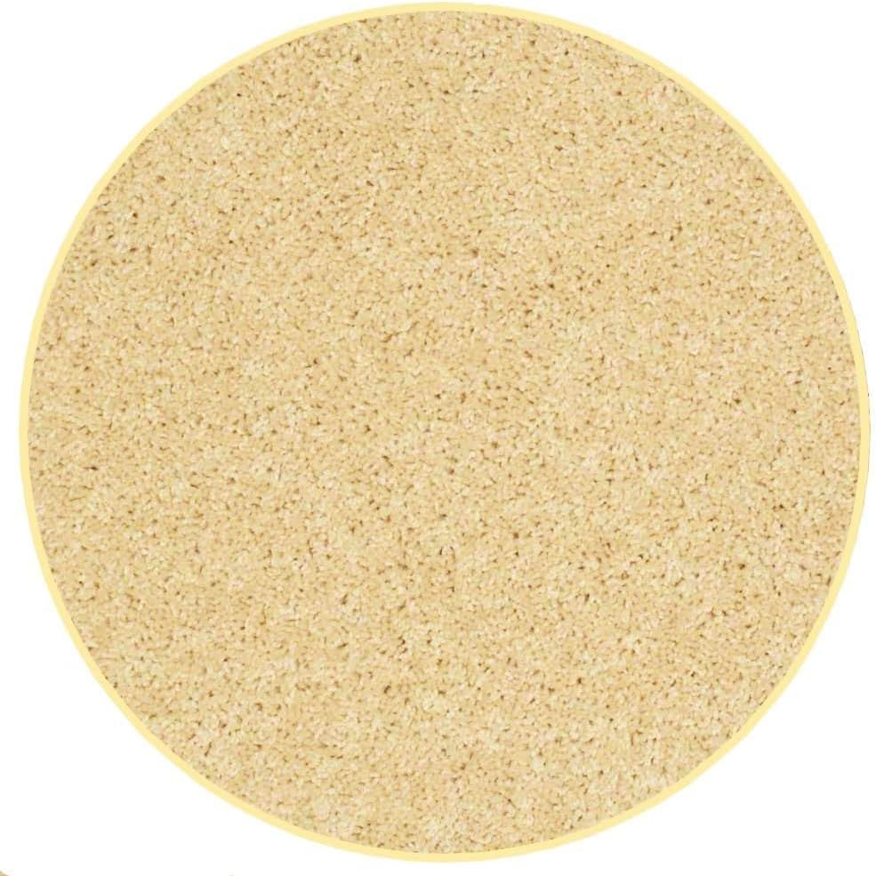 KOECKRITZ Soft and Colorful Kids Classroom Area Rugs (Passes Flammability Pill Test) Many Sizes and Bright Colors to Select from (3' Round, Lemon)