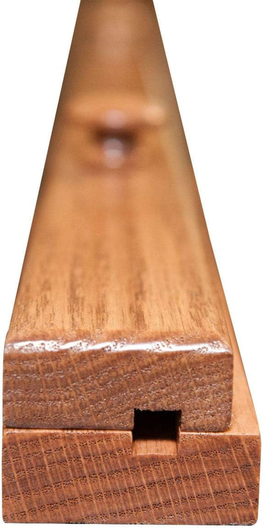 RRD Quilt Hanger for Wall for Display (54") Amish Made Wooden Quilt Rack Wall Mount - Rustic Tapestry Quilt Wall Hangers (Oak Wood, Fruitwood Stain, 54" Long)