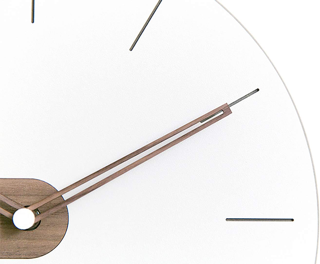 Stephanie Imports Modern Minimalist Exposed Wood Silent Wall Clock (Numberless)