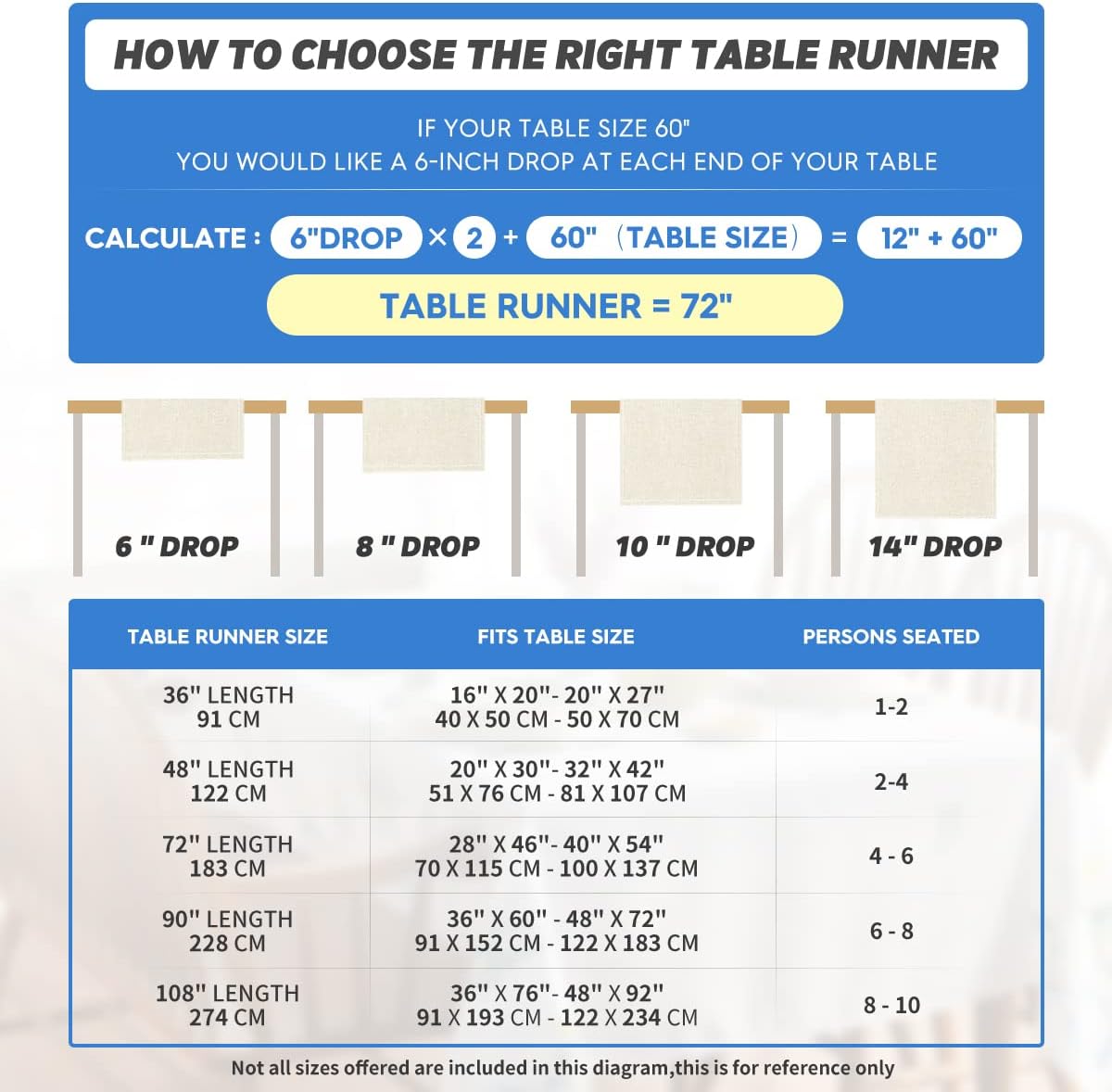 Artoid Mode Snowman Birds Trees Christmas Table Runner, Seasonal Blue Winter Holiday Kitchen Dining Table Decoration for Home Party Decor 13 x 60 Inch