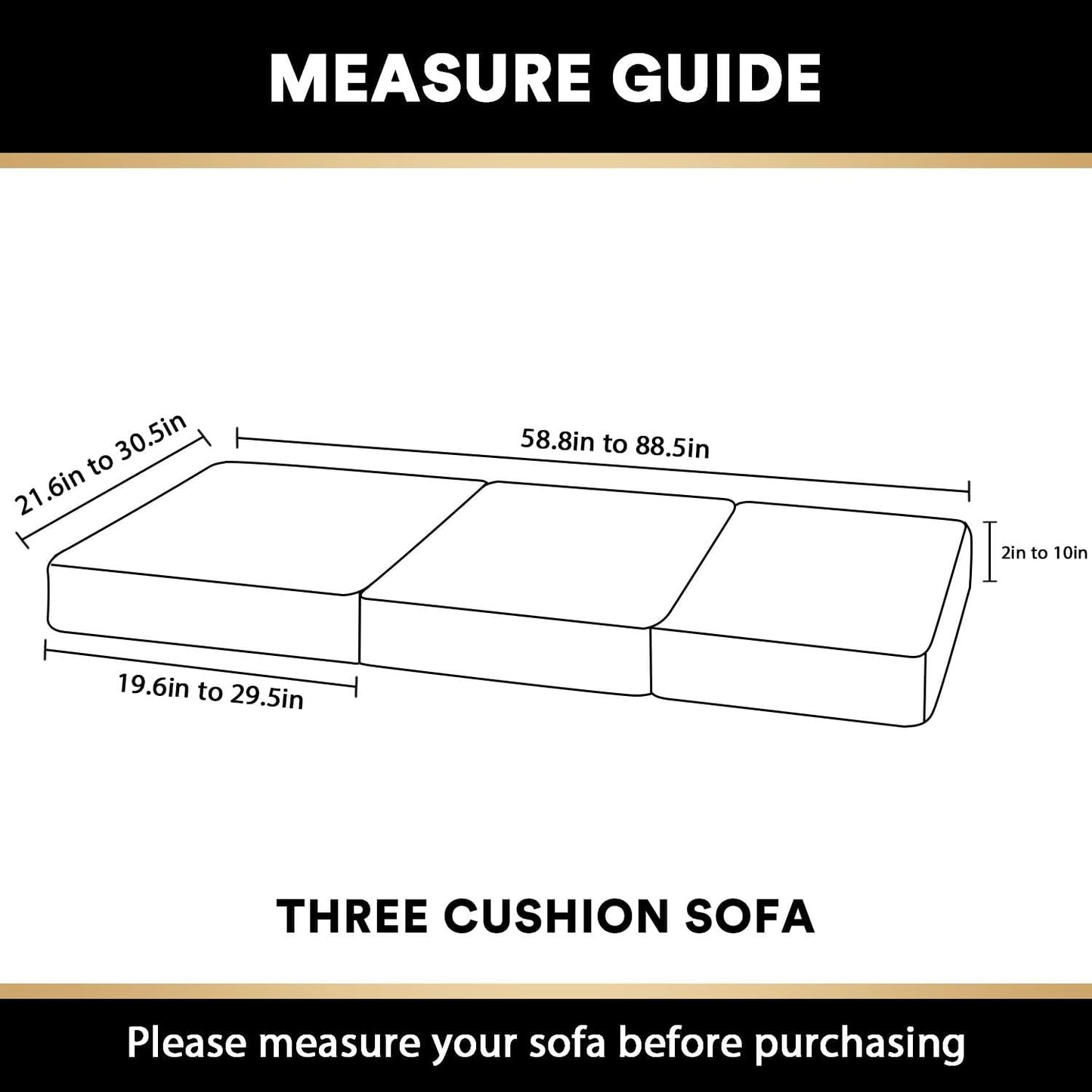 PrinceDeco Couch Cushion Covers, Stretch Washable Sofa Cushion Cover, Fitted Sofa Slipcover Velvet Fabric Non-Slip Furniture Protector for Dog,Pets, Kid (Each Width Up to 29.5", Navy)