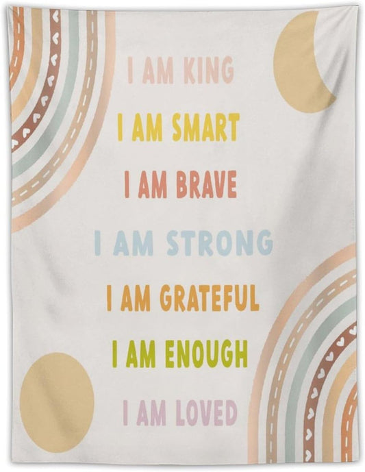 ICMOLYYENLO Boho Plant Aesthetic Tapestry, Abstract Medieval Arch Sun Home Aesthetic Wall Hanging For Bedroom Living Room Dormitory Tapestry 60x60 Inches