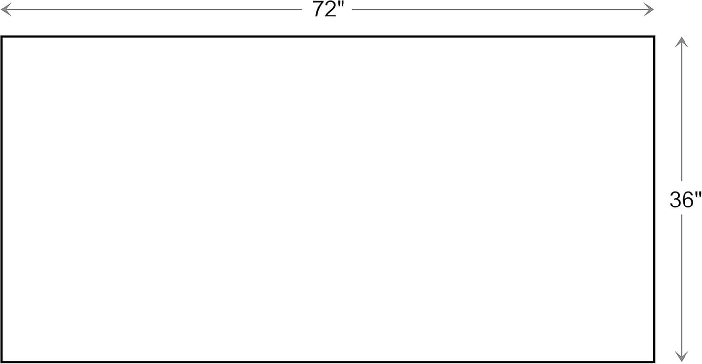 Calloway Mills 152963672P Black Border 36" x 72" Monogram Doormat Letter (P)