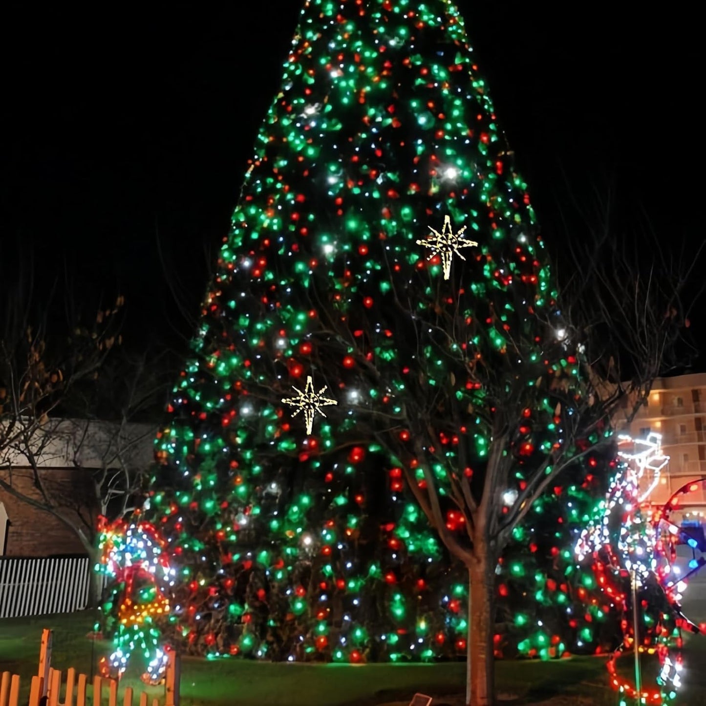 75.8 FT 200 LED Red and Green Christmas Lights Indoor Outdoor, Timer & Memory Function & 8 Modes, Extendable Green Wire, Waterproof Fairy Twinkle String Light for Xmas Tree Holiday Party Garden Yard