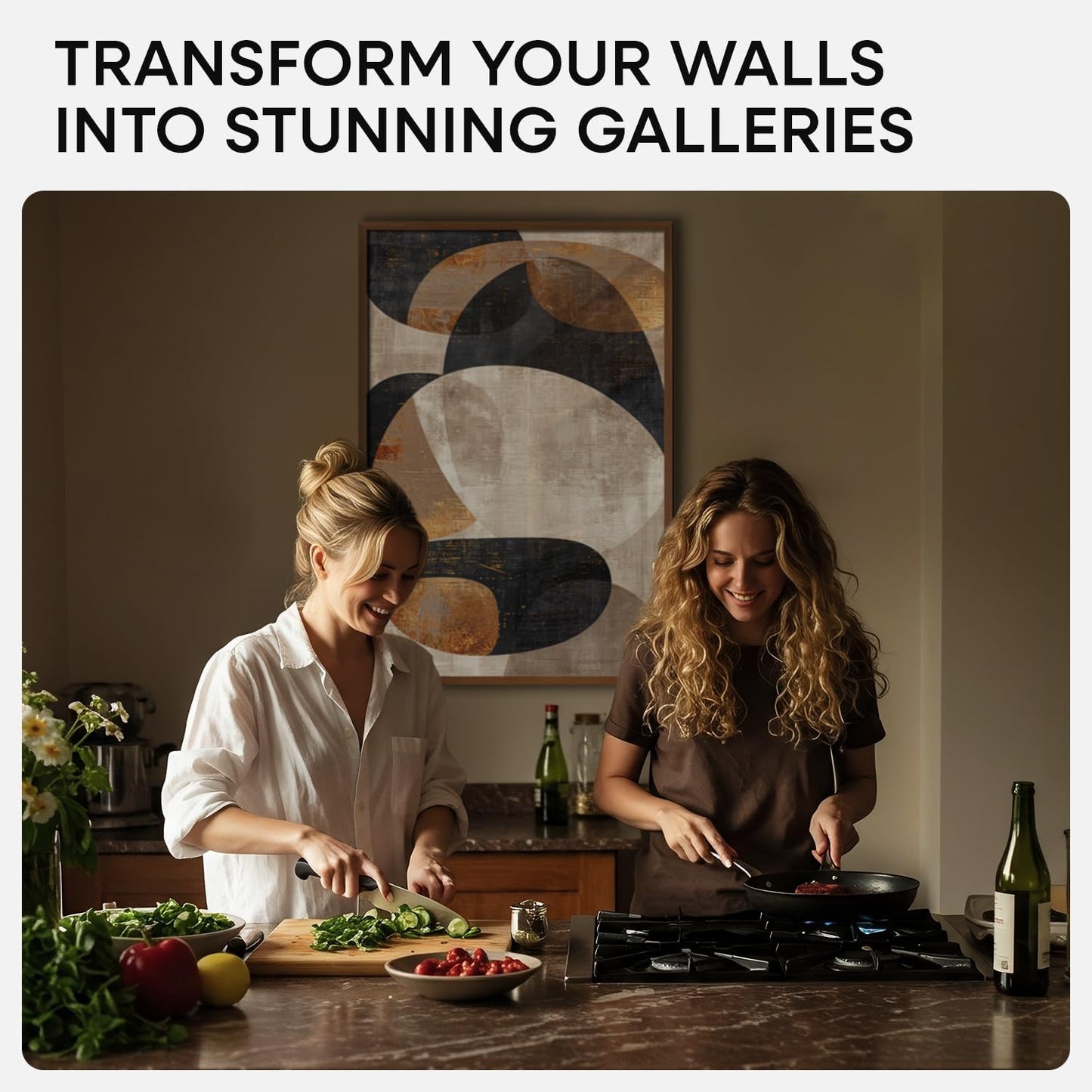 Homeforia 20 x 30 Walnut Frame, High End Dark Oak 20x30 Wooden Poster Frames with Mat 16x24, 20 x 30 Brown Wood Picture Frame Matted to 16 x 24, 30x20 Hanging Frame, Tempered Glass, Wall Kit, Set of 1