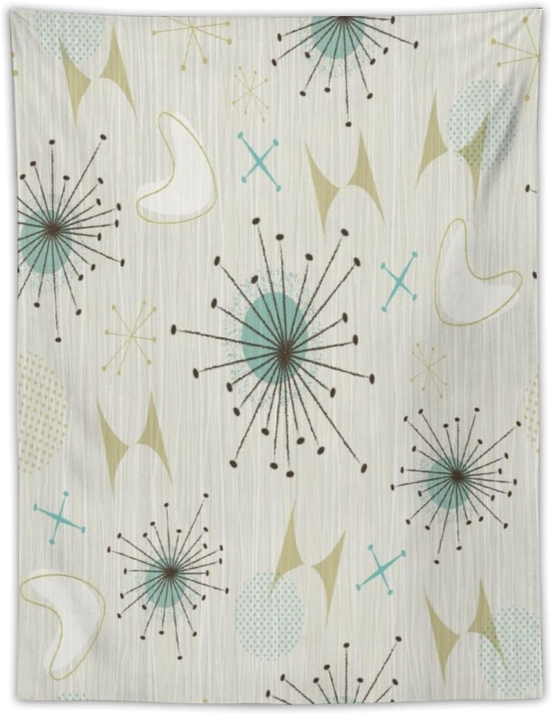 ICMOLYYENLO Boho Medieval Cat Tapestry, Abstract Atomic Starburst Geometric Aesthetic Art Wall Hanging For Bedroom Living Room Dormitory 50x60 Inches