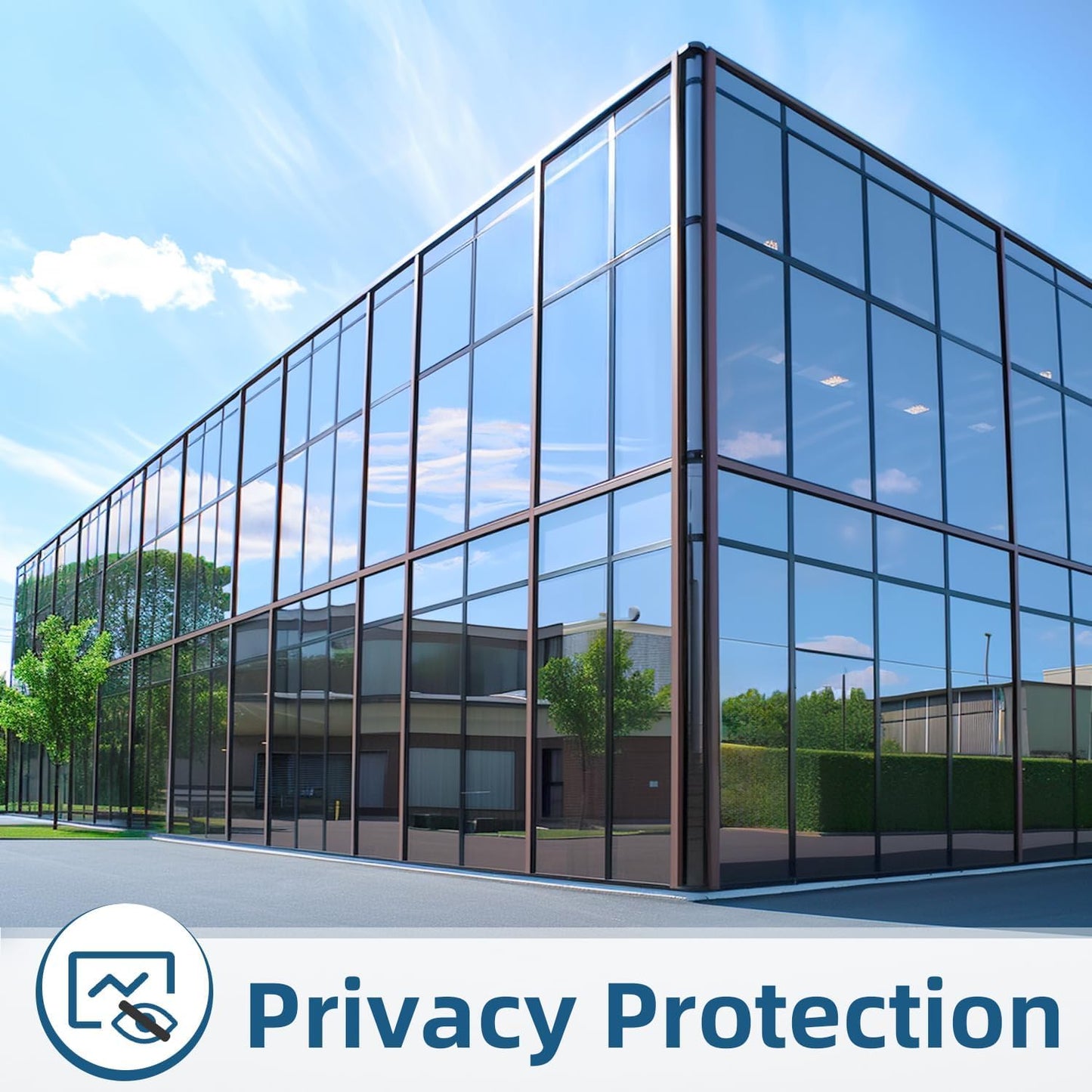 DUOFIRE One Way Window Film Privacy See Out Not in Heat Blocker Window Tint Reflective Mirror Windows Tinting Film for Home Static Cling Anti-UV Sun Blocking Windows Covering（Black, 11.8x78.7in）