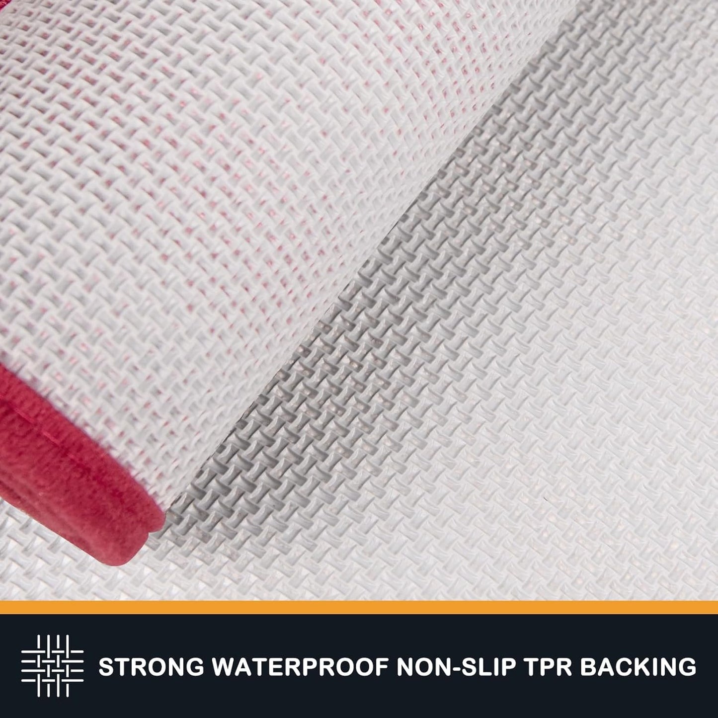 PURRUGS Dirt Trapping Door Mat 20" x 31.5", Non-Slip/Skid Machine Washable Entryway Rug, Dog Doormat, Super Absorbent Welcome Mat for Muddy Wet Shoes and Paws, Burgundy Red