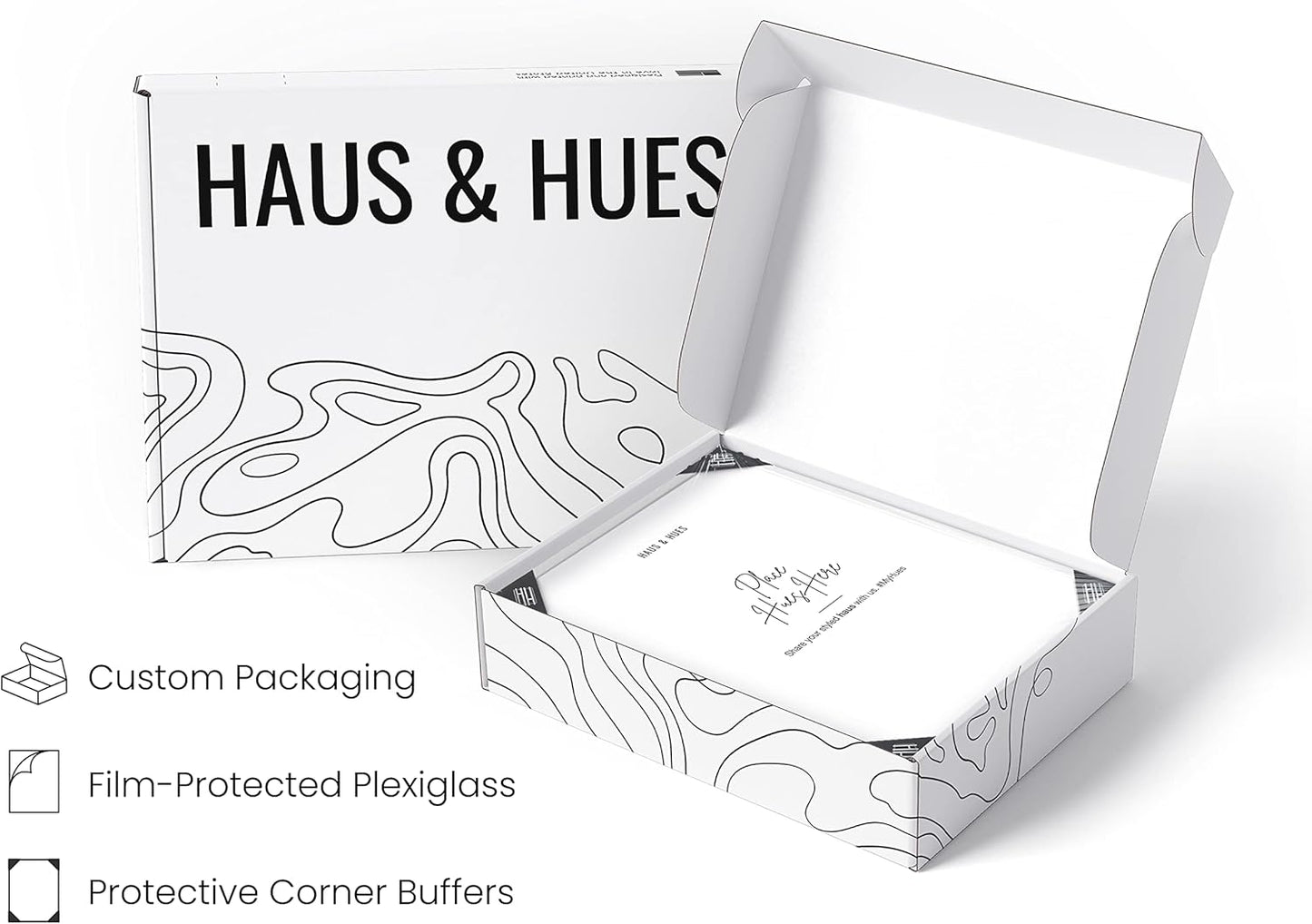 HAUS AND HUES 8.5x11 White Metal Picture Frames - Features Premium Aluminum, Shatterproof Plexiglass - Perfect for Diplomas, Documents, Certificates (8.5x11 in, White, Set of 3)