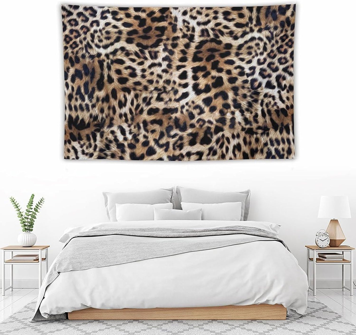 HZOHNAGO Leopard Print Tapestry Nature Wildlife Vintage Cheetah Fur Spot Animal Skin Wild Animals Spots Printed Wall Tapestry Painting Wall Hanging for Bedroom Living Room Dorm 60" W x 40" H