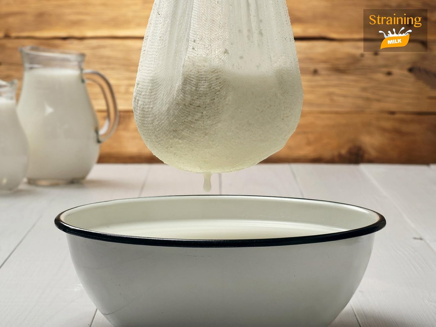 Cheesecloth, Grade 100, 36 Sq Feet, Cheese Cloths for Straining, Cooking, 100% Unbleached Cotton Cheesecloth for Jelly Making, Cheese Making, Washable, Reusable (Grade 100-4Yards)