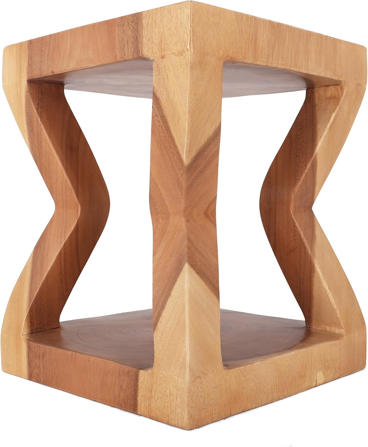 Rutledge & King Wooden End Table - Unique Wooden Side Table - Mid Century Side Table - Saur Wood Side Table - Small Accent Table - Mid Century Modern Side Table