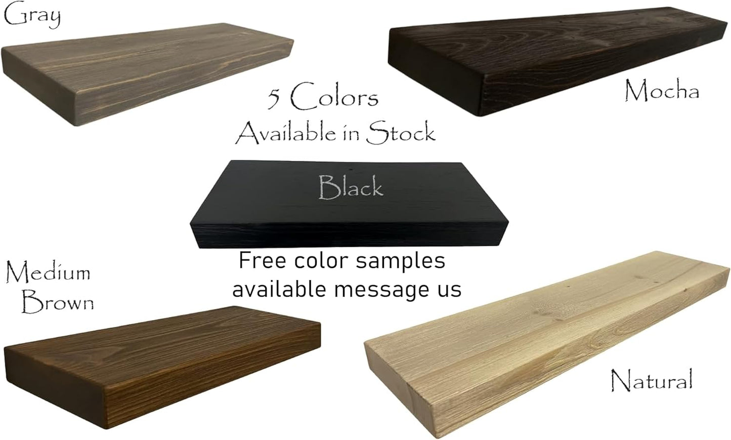 joelsantiques 72 Inch Wooden Floating Shelves for Wall - 72x6x2 in - Made of Natural Wood - Long Heavy Duty Rustic Wall Shelves for Bedroom - Perfect for Living Room, Kitchen - Medium Brown