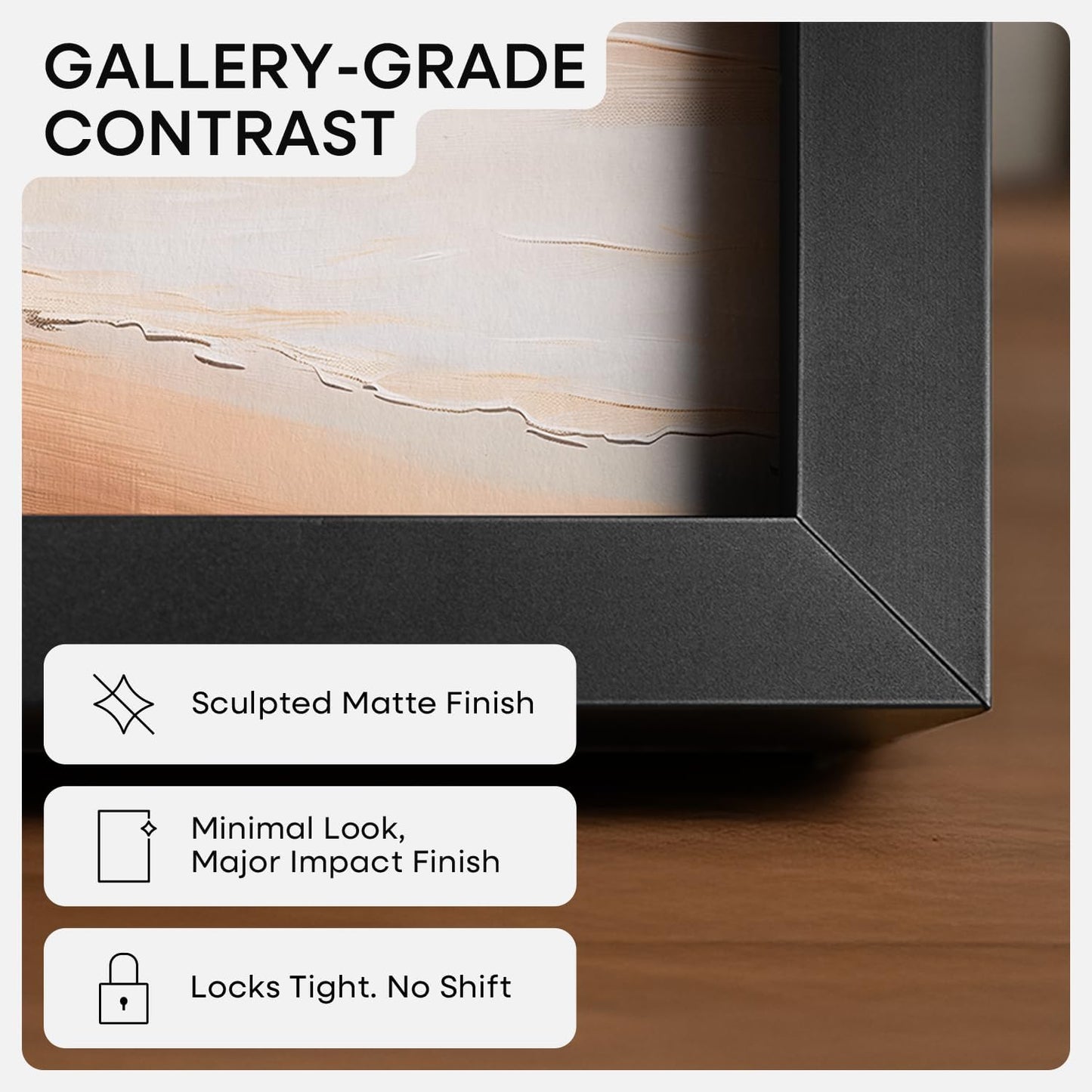 Homeforia A3 Picture Frame Black, High End Metal 11.7 x 16.5 inch Poster Frames with Mat 8.3 x 11.7 for Photo, A3 Size Frames Matted to A4 Print, 11.7x16.5 Wall Hanging Frame, Tempered Glass, Set of 1