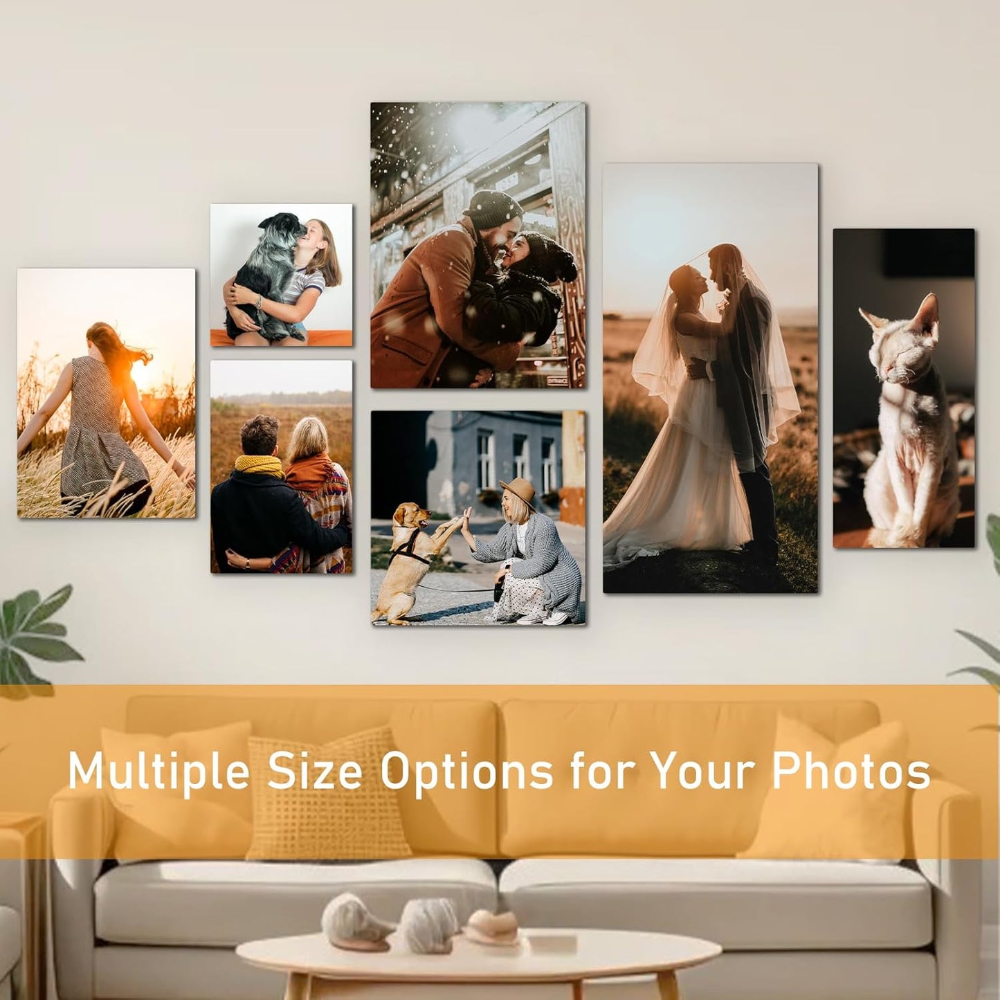xzartdiy Custom Canvas Prints with Your Photos - Personalized Picture Print Customized Gifts for Family Home Office Wall Art Decor, Wrapped Canvas 24x30inch
