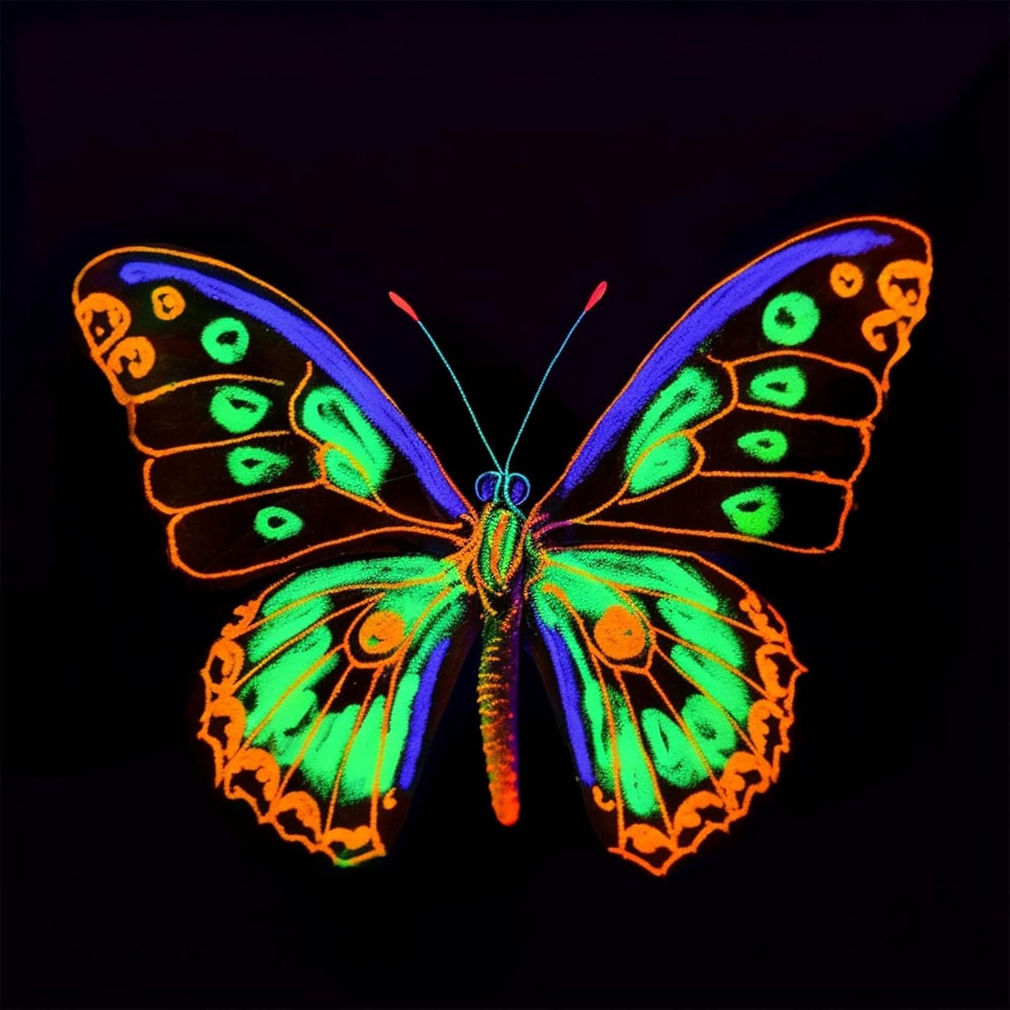 ABEIER Glow in the Dark Acrylic Paint - 10 Bright Colors (60ml/2oz) Long Lasting Glow Fluorescent Paint for DIY Projects, Halloween, Easter, Christmas Decorations