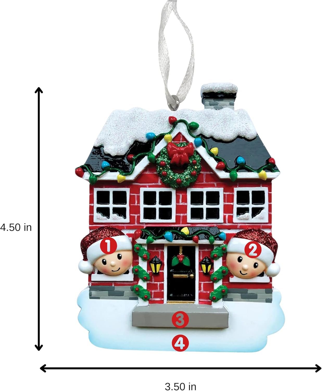 2025 Family Christmas Ornament – Personalized Ornament for Families – Custom Family Ornament – Holiday Tree Decoration Keepsake Gift (Family of 2)