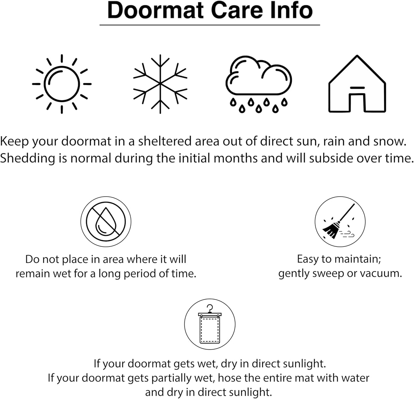 Calloway Mills 152961830T Black Border 18" x 30" Monogram Doormat, (Letter T)