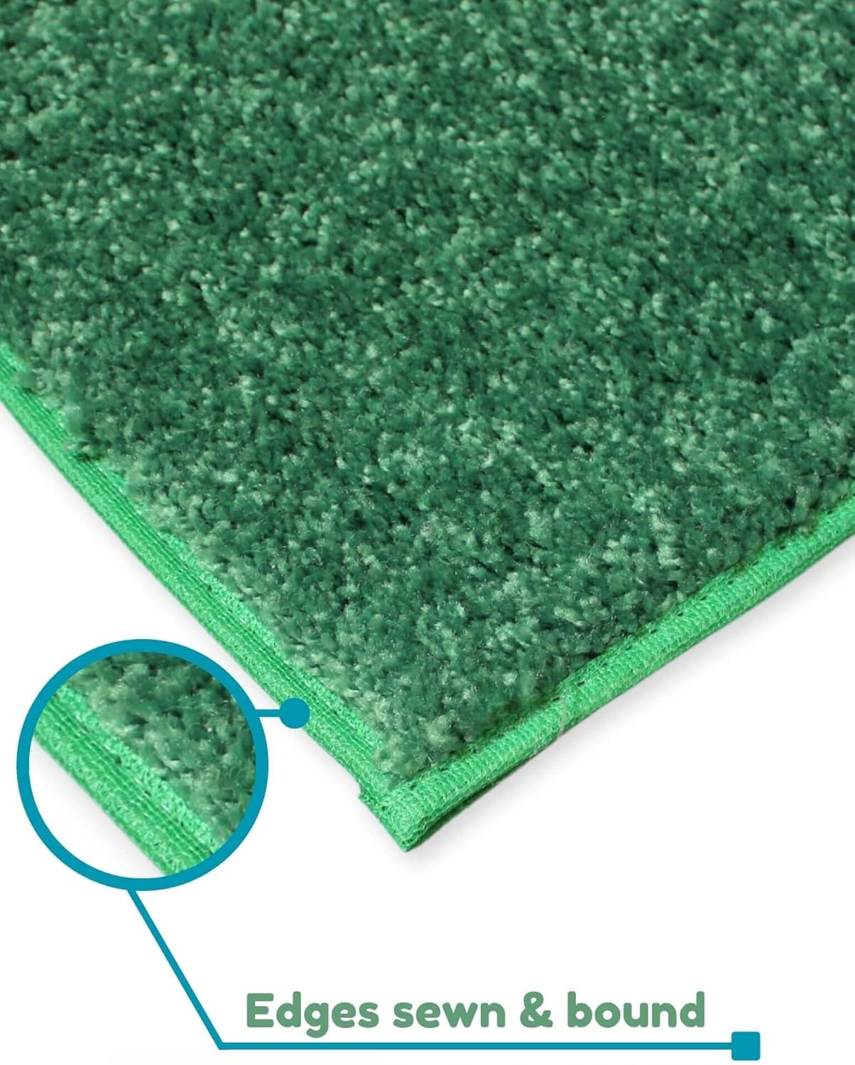 KOECKRITZ Soft and Colorful Kids Classroom Area Rugs (Passes Flammability Pill Test) Many Sizes and Bright Colors to Select from (10' x 14', Froggy)