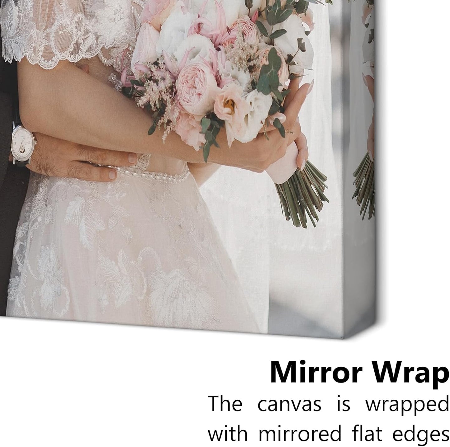 Personalized Custom Canvas Prints with Your Photos & Text, Customized Picture Print, Transform Own Images Into Framed Wall Art Digitally Printed Photo to Canvas, Keepsakes Gifts for Family 28x20’’