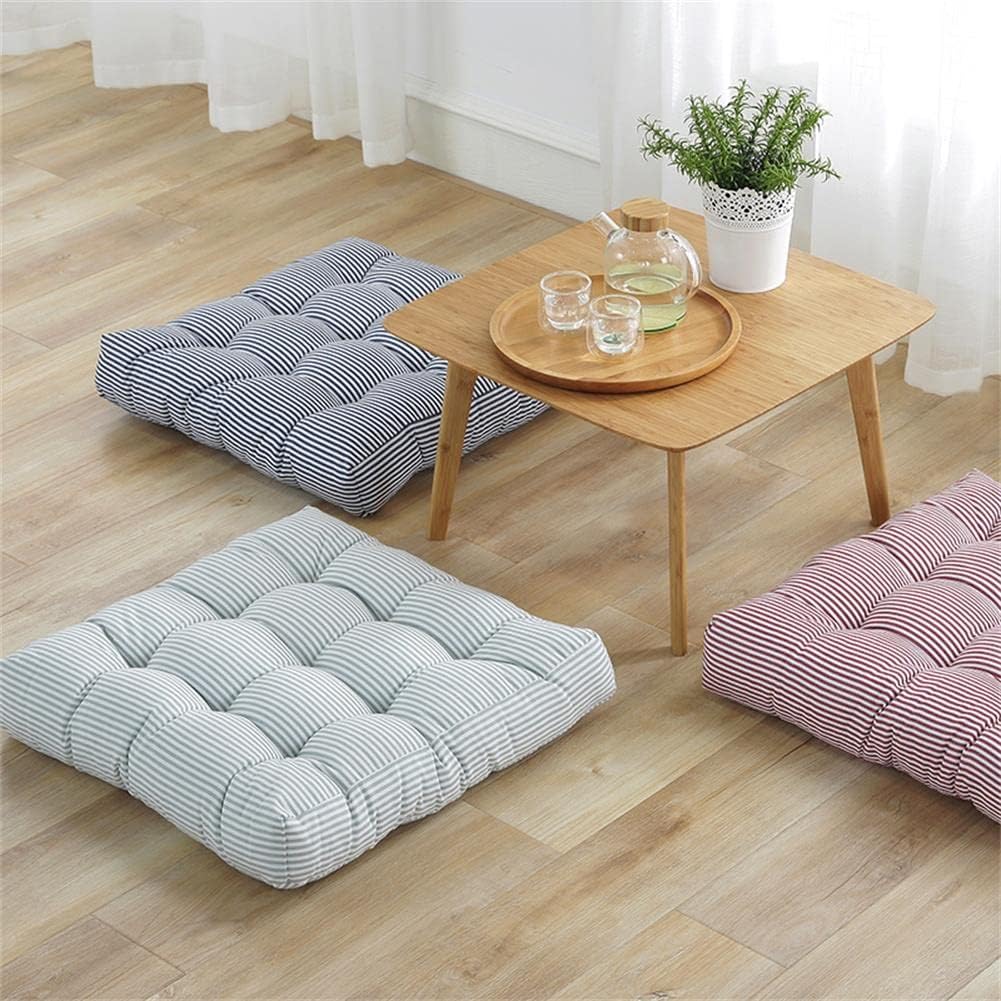 Tiita Chair Cushions 22"x22" Square Windows Pad for Adults Seating Pillows Set of 2, Green