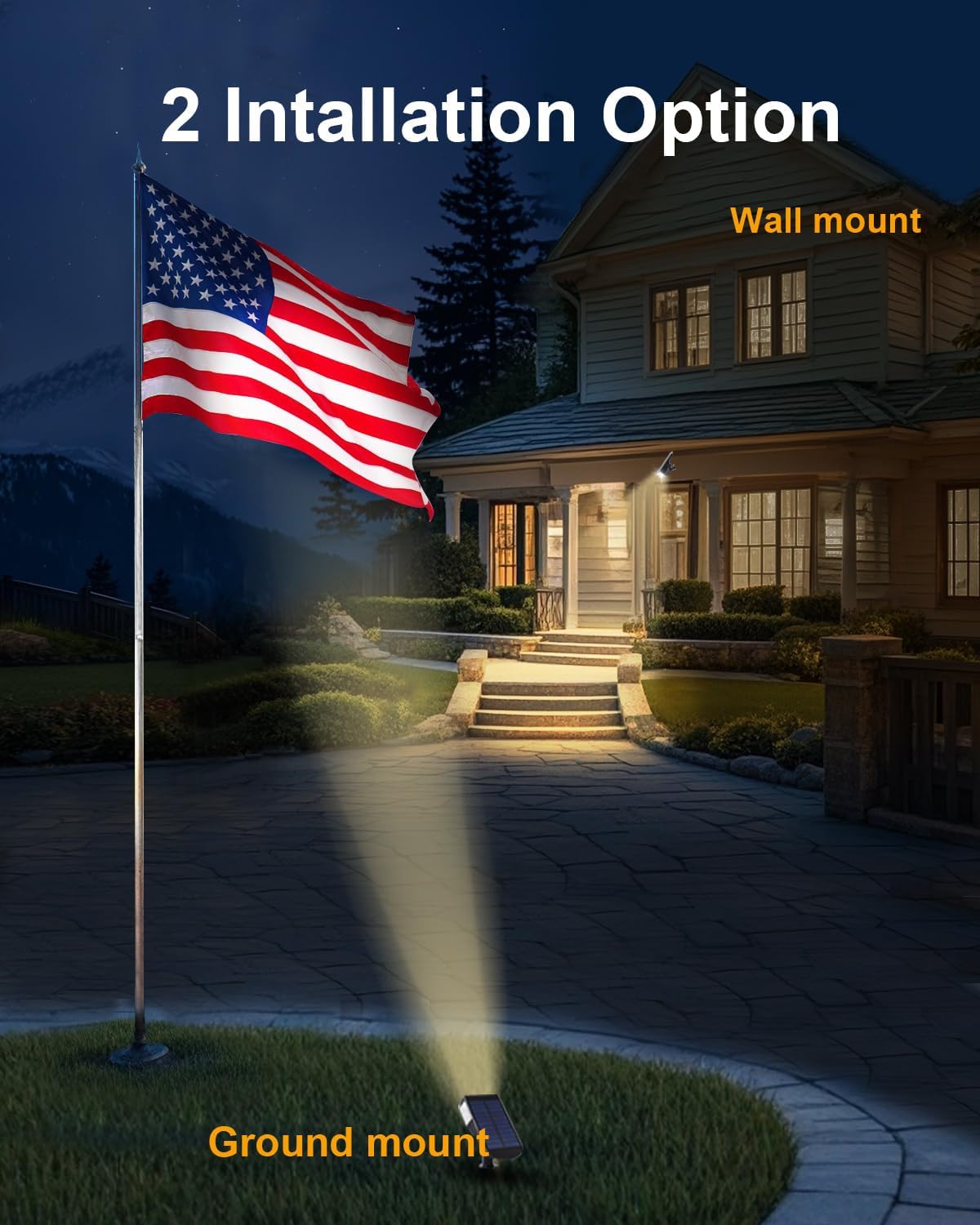 6 Pack Solar Powered Outdoor Spot Lights Outside Waterproof 20 LEDs Landscape Spotlights Dusk to Dawn for House Yard Tree, Plants, Walls, Path, Garden, Statues, Superior Accent Lamp Warm White