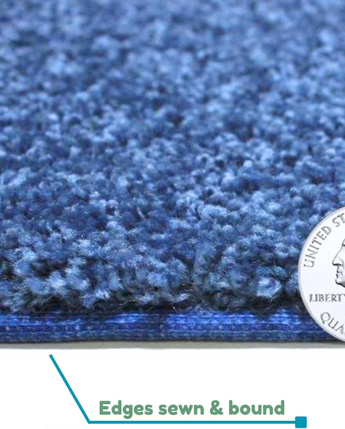 KOECKRITZ Soft and Colorful Kids Classroom Area Rugs (Passes Flammability Pill Test) Many Sizes and Bright Colors to Select from (6' x 9', Royal)