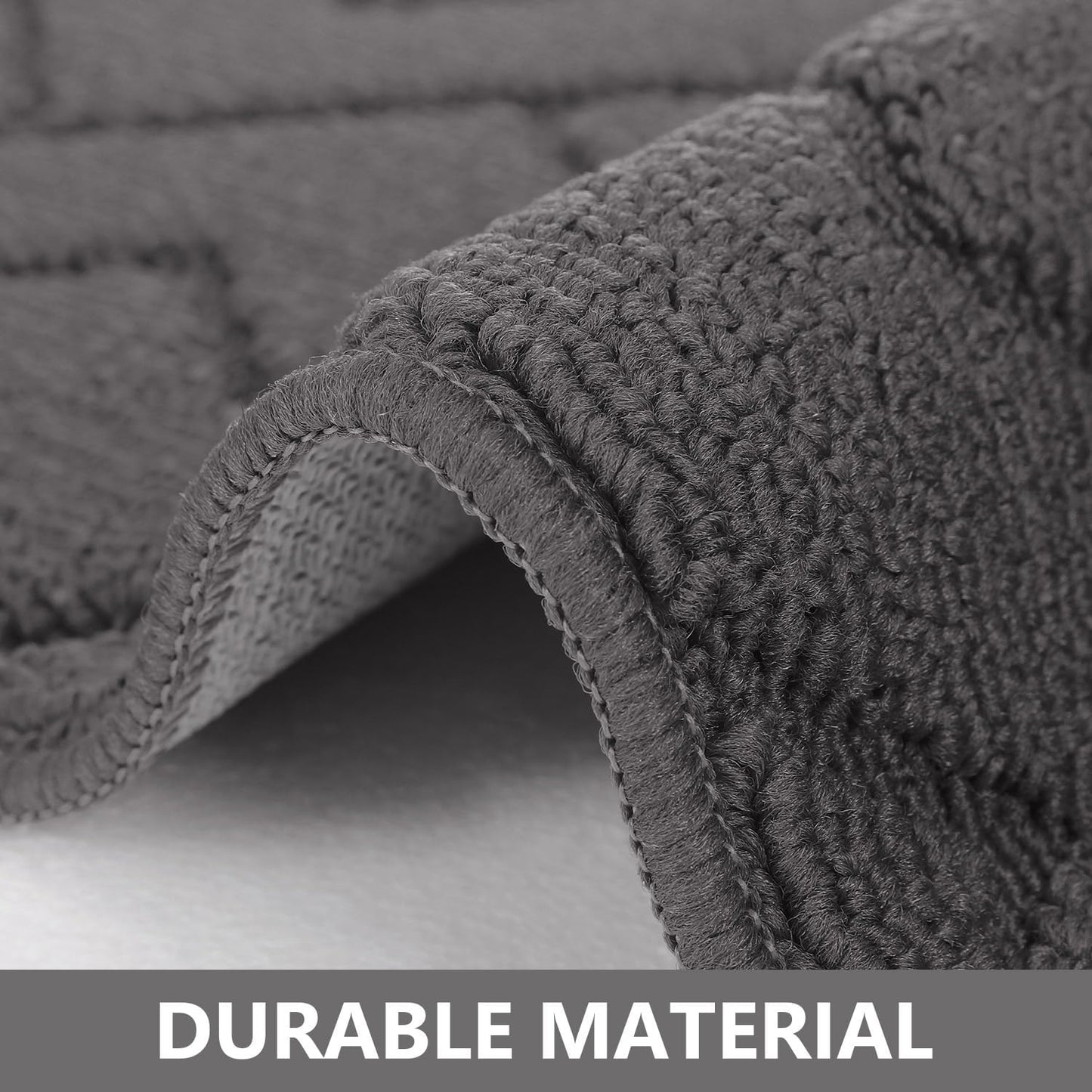 hicorfe Indoor Doormat,Front Back Door Mat Rubber Backing Non Slip Door Mats 20"x59" Absorbent Resist Dirt Entrance Doormat Inside Floor Mats Entryway Washable Low-Profile for Patio,Garden（Grey）