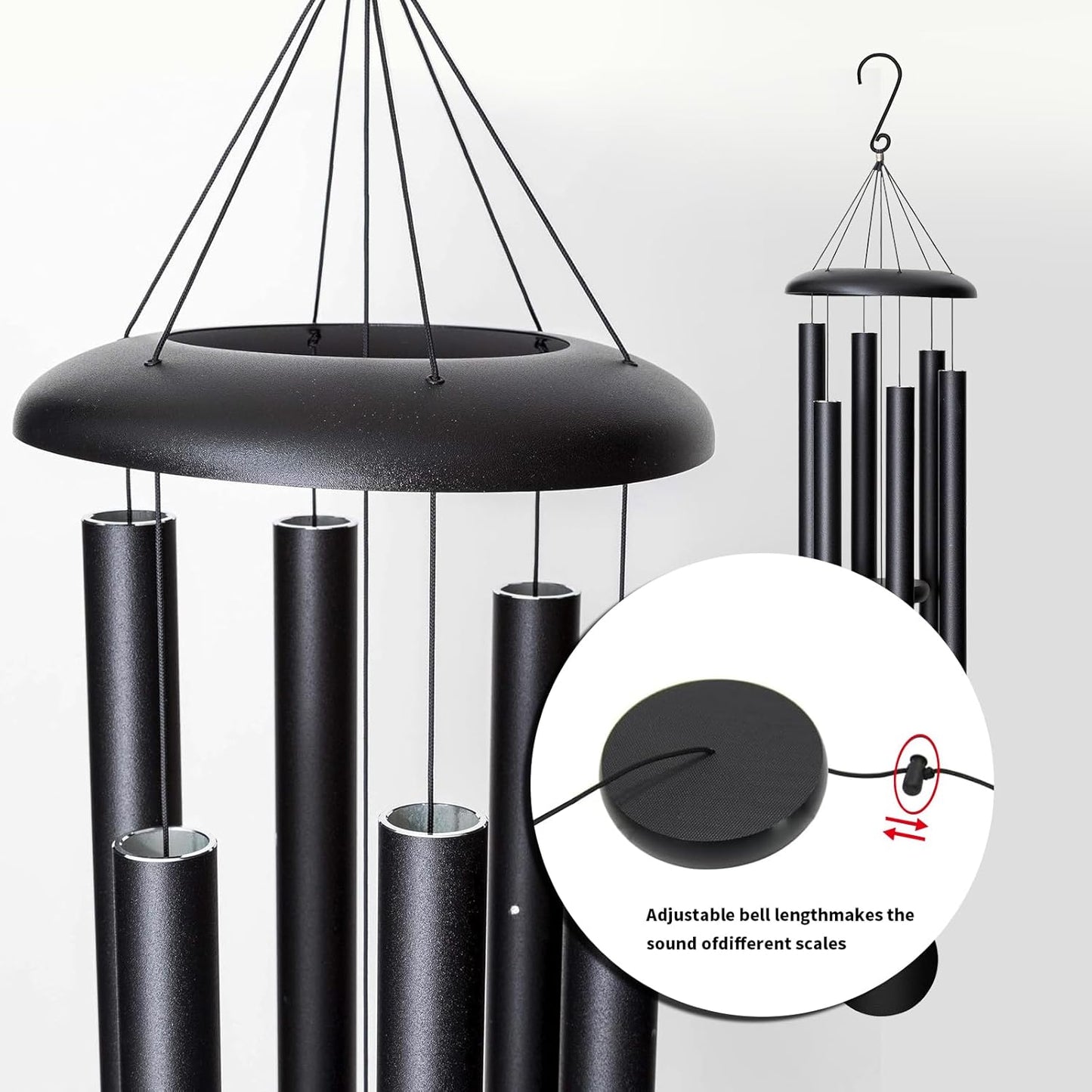 Wind Chimes for OutsideDeep Tone, 45 in Large Wind Chimes Outdoor, Wind Chime Gifts for mom/Grandma, Christmas, Garden Décor