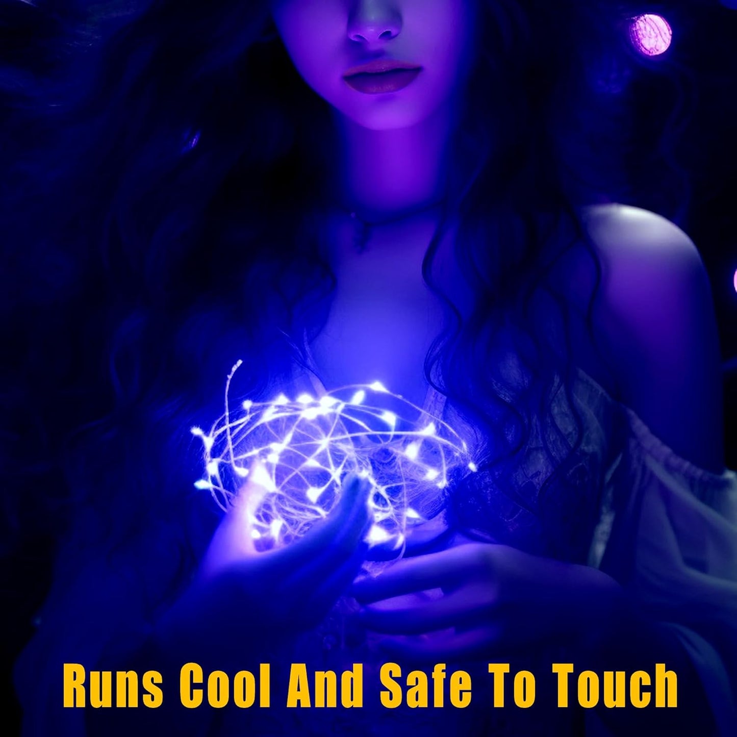 OakHaomie 6 Pack 10ft(3m) LED Starry String Lights 30 Micro LEDs on Silvery Copper Wire,2pcs CR2032 Batteries Required and Included,for DIY Wedding Christmas Centerpiece Table Decorations (Blue)