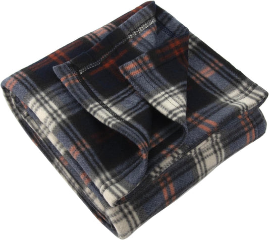 50x60 Throw Blankets, Plaid Fleece Throw Blankets for Bedroom, Couch, Livingroom, Chair, Pets, Outdoors