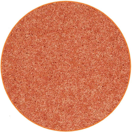 KOECKRITZ Soft and Colorful Kids Classroom Area Rugs (Passes Flammability Pill Test) Many Sizes and Bright Colors to Select from (12' Round, Tangerine)