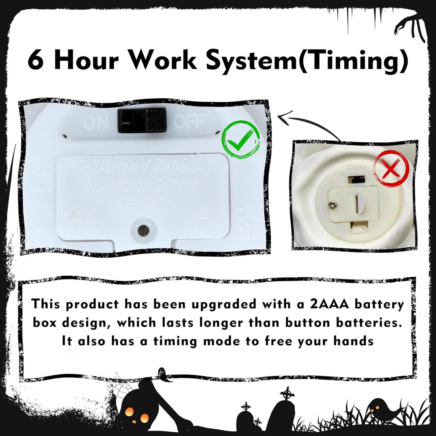 [Timer] Light Up Ghost Halloween Decor, 3 Pcs Ceramic Halloween Ghost Decorations Indoor, Cute White Ghost Figurines Statue for Indoor Decor Home Table (A)