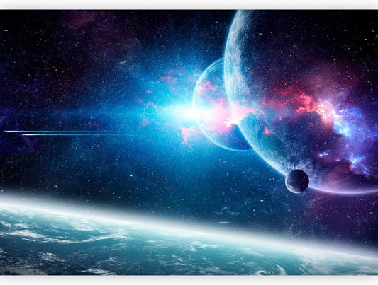 artgeist Wall Mural Cosmos Galaxy 118x83 in - XXL Non-Woven Wallpaper Fleece Wall Decor Photo Print Picture Image Design Stars Solar System Universe Space b-C-10047-a-a