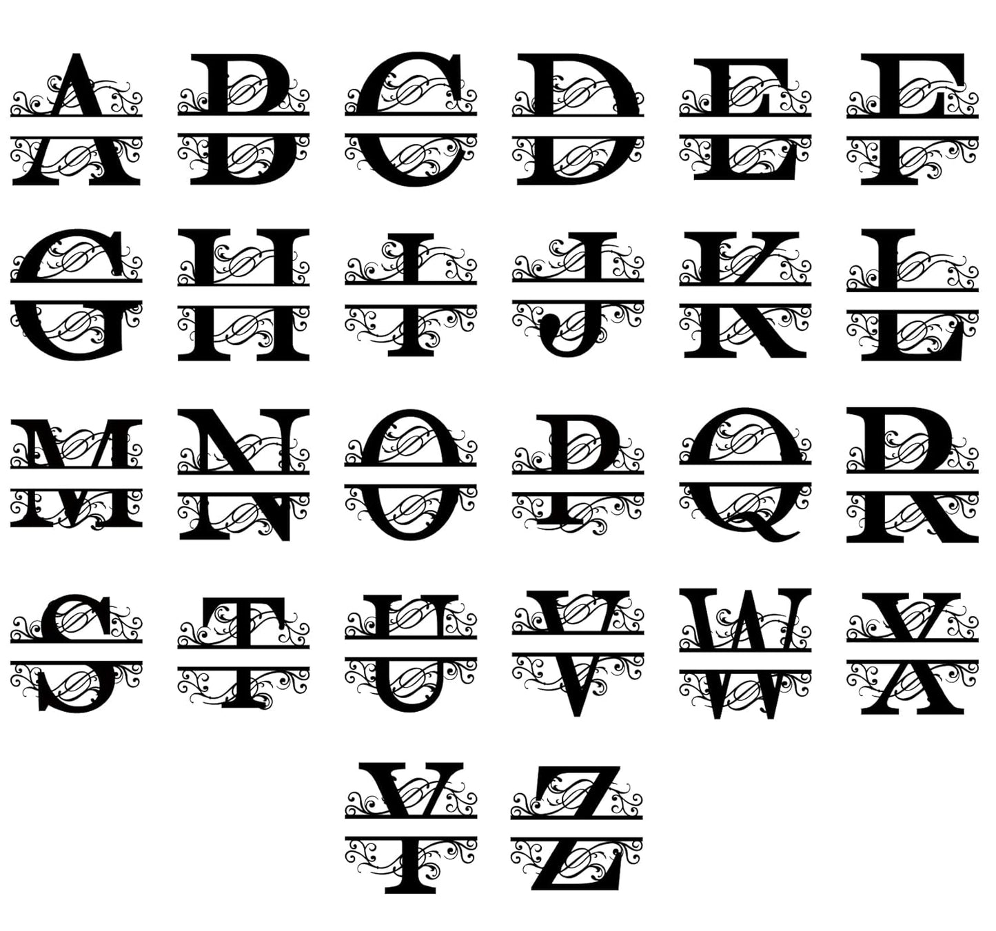 Custom Metal Name Sign | Personalized Metal Signs | Split Letter Monogram Wall Decor | Last Name Sign | Family Name Sign | Personalized Anniversary Wedding Gift | Outdoor Metal Art | Housewarming Gift