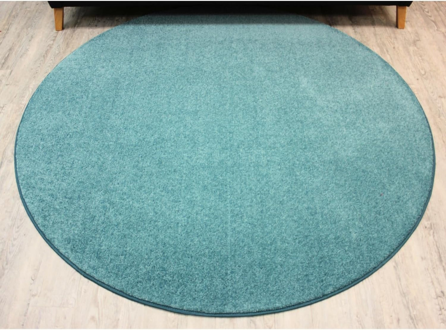 KOECKRITZ Soft and Colorful Kids Classroom Area Rugs (Passes Flammability Pill Test) Many Sizes and Bright Colors to Select from (12' Round, Surf)