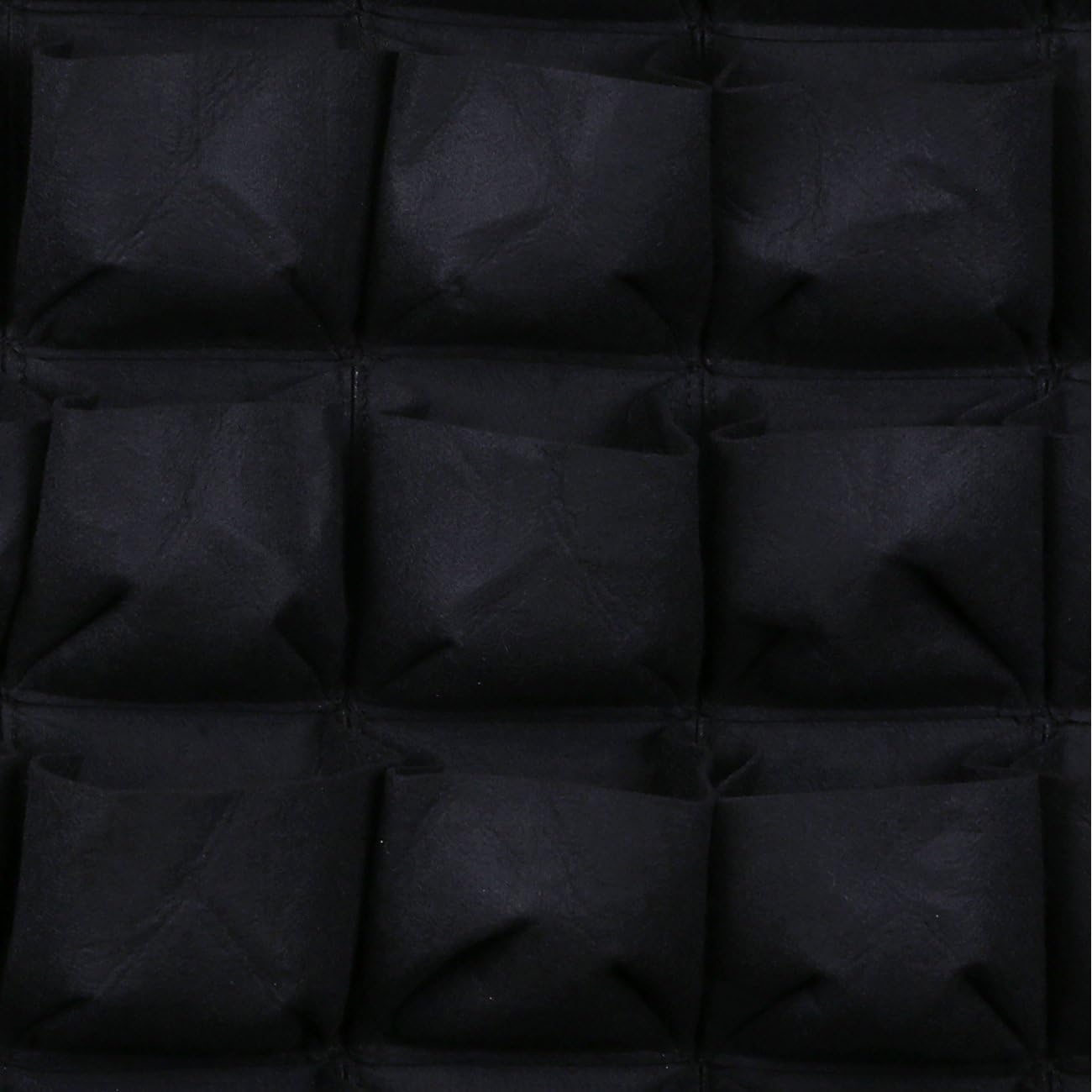 Ogrmar 64 Pockets Vertical Wall Garden Planter Plant Grow Bag for Flower Vegetable for Indoor/Outdoor (64 Pockets, Black)