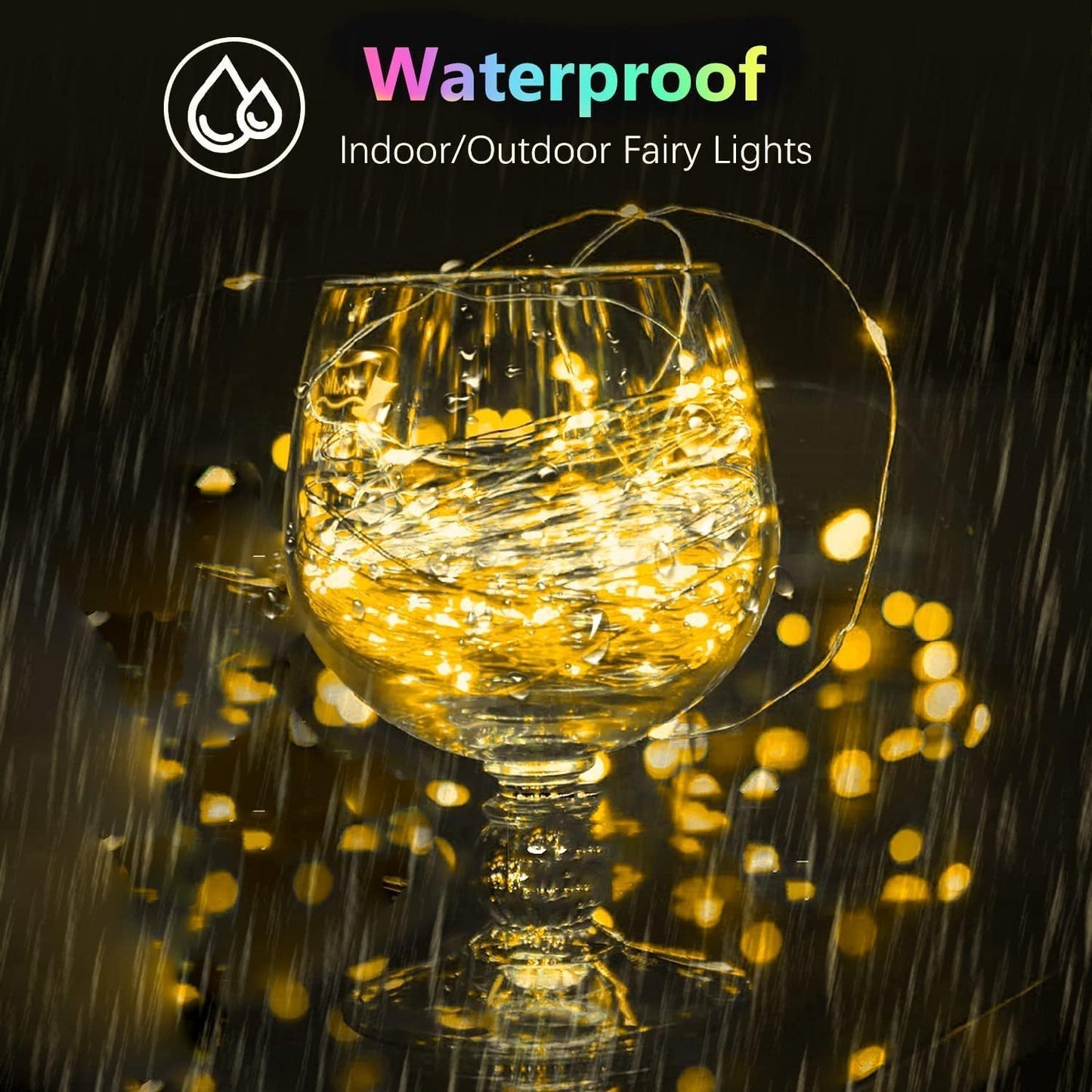 6 Pack Fairy Twinkle Lights Battery Operated, 3 Pack Cool Whie & 3 Pack Warm White Each 20FT 60 LED Waterproof Outdoor Christmas String Light, Fairy Light with Timer for Christmas Decorations