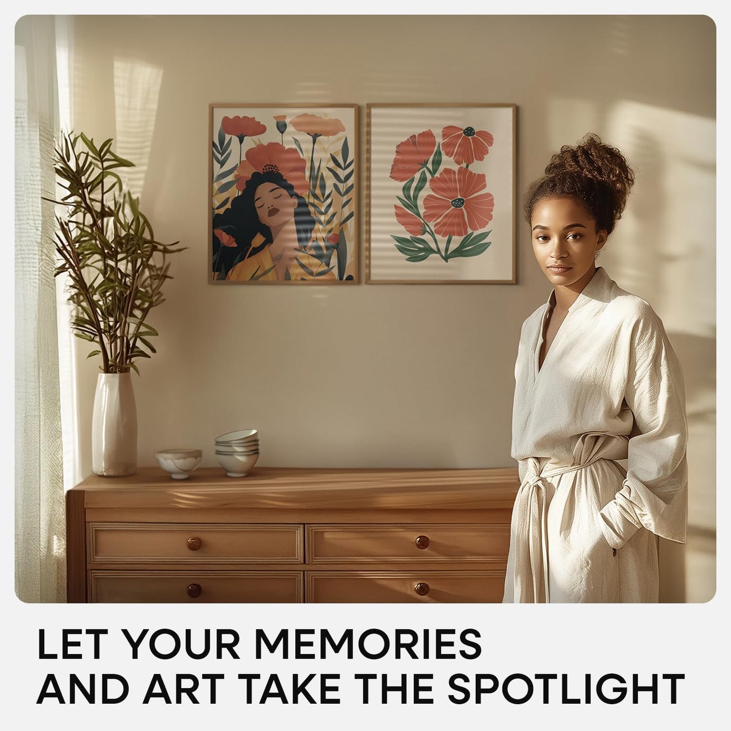 Homeforia 14x17 Picture Frame Bronze, High End Metal 14x17 Brass Poster Frames with Mat 11x14 for Photo, 14 x 17 Frame Matted to 11 by 14 Print, 17x14 Hanging Frame, Tempered Glass, Wall Kit, Set of 1