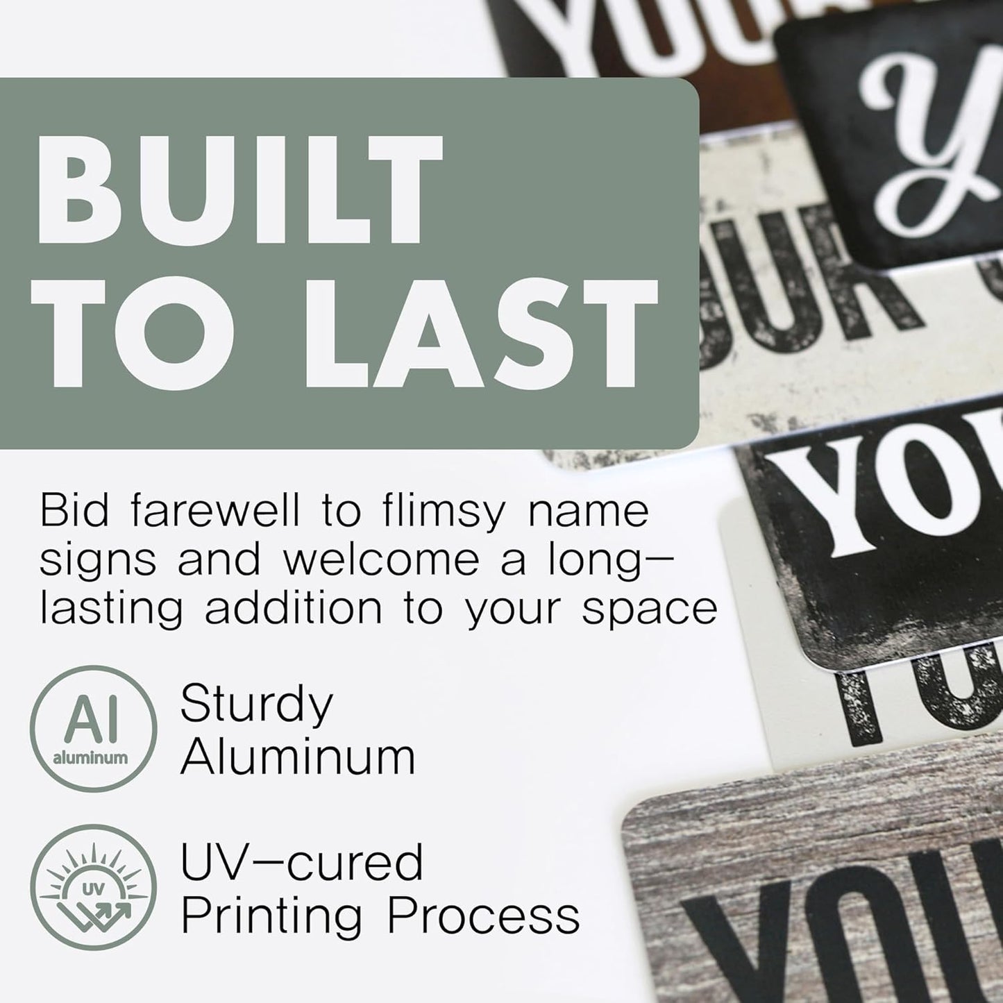 Rustic Custom Metal Sign - Custom Sign for Indoor or Outdoor Use (Rustic Black Border)