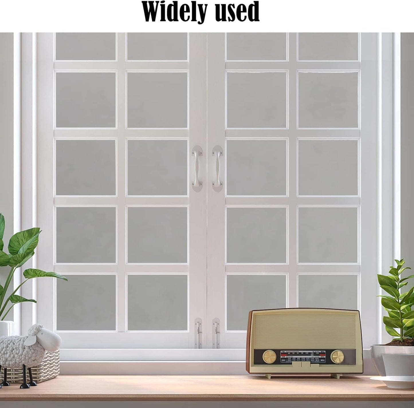 Niviy Window Darkening Film Day and Night Privacy Window Cling Sun Blocking Glass Door Window Cover Gothic Decor for Bedroom,Garage, Renter House (Grey, 29.5 x 78.7 inch)