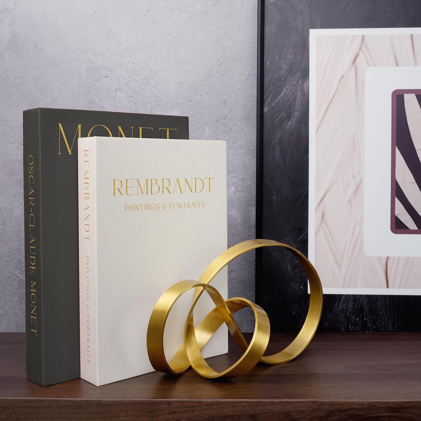 Linen Decorative Books for Home Decor,Set of 2 Aesthetic Faux Decor Book for Decoration,Fake Books for Bookshelf,Keepsake Storage Box (Gray & Beige)