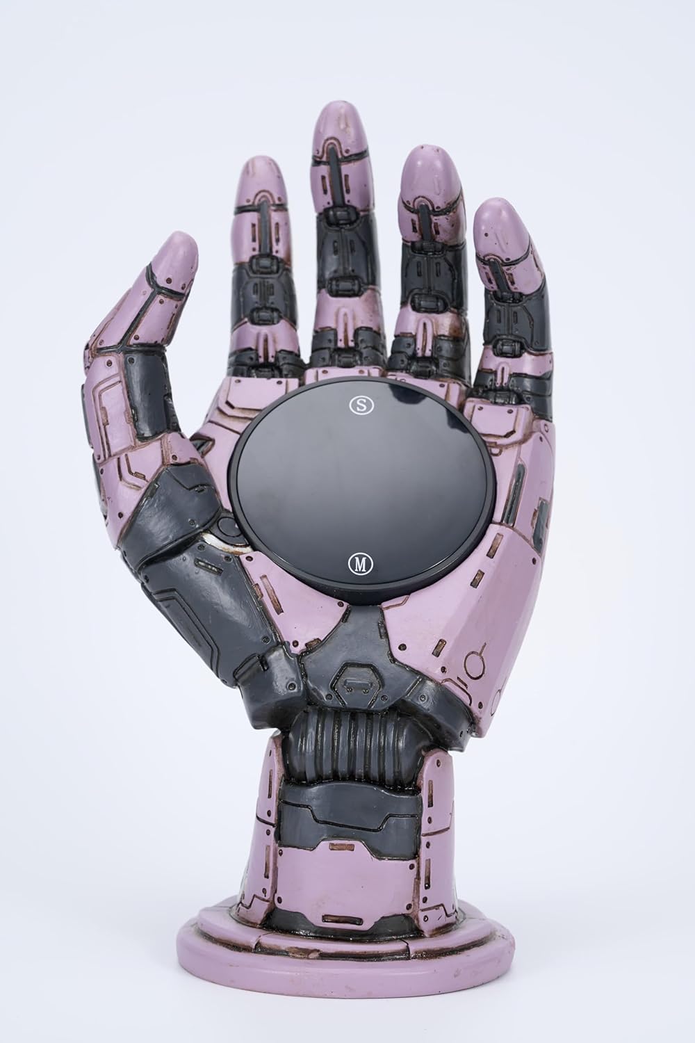 Cyberpunk Mechanical Hand Digital Alarm Clock, Steampunk Resin Statue, Desk Decor