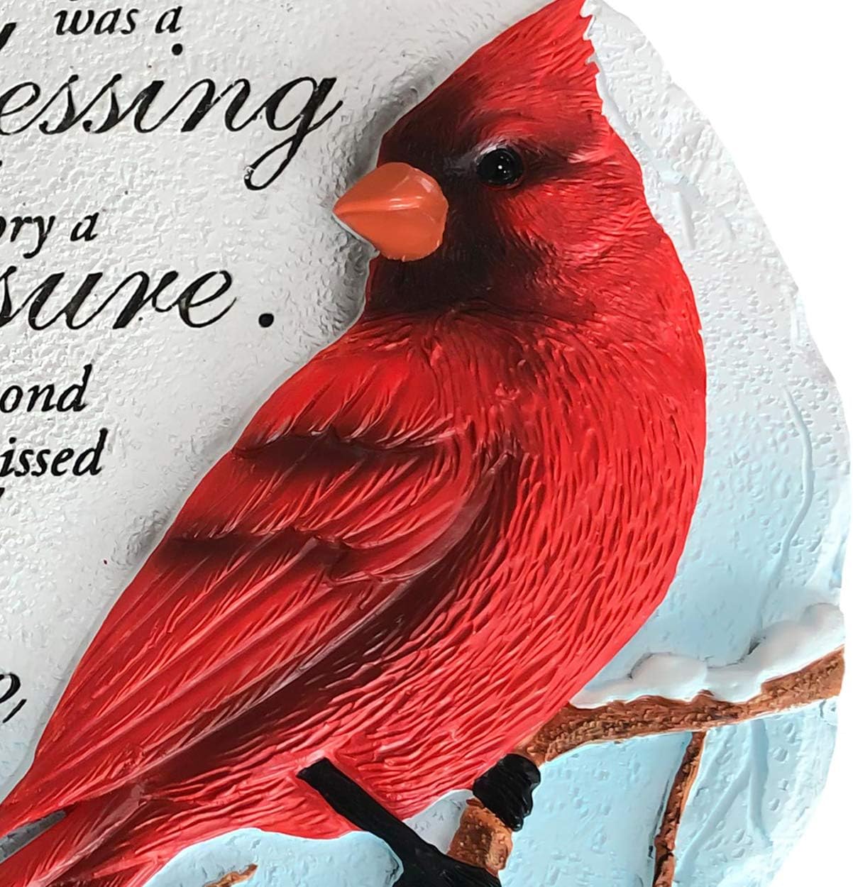 Spoontiques - Garden Décor - Cardinal Stepping Stone - Decorative Stone for Garden