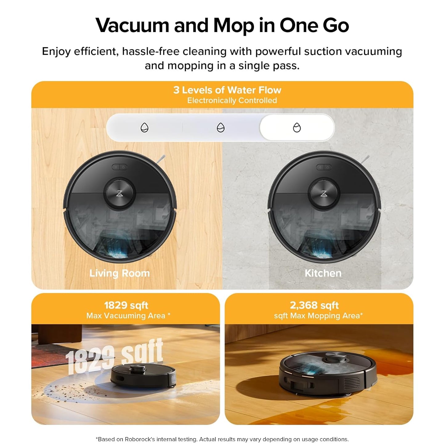 roborock Q7 M5+ Robot Vacuum and Mop, Upgraded from Q5 Max+, 7 Weeks Self-Emptying, 10000Pa Suction, Dual Anti-Tangle System, for Pet Hair & Carpet, PreciSense LiDAR Navigation, App Control, Black