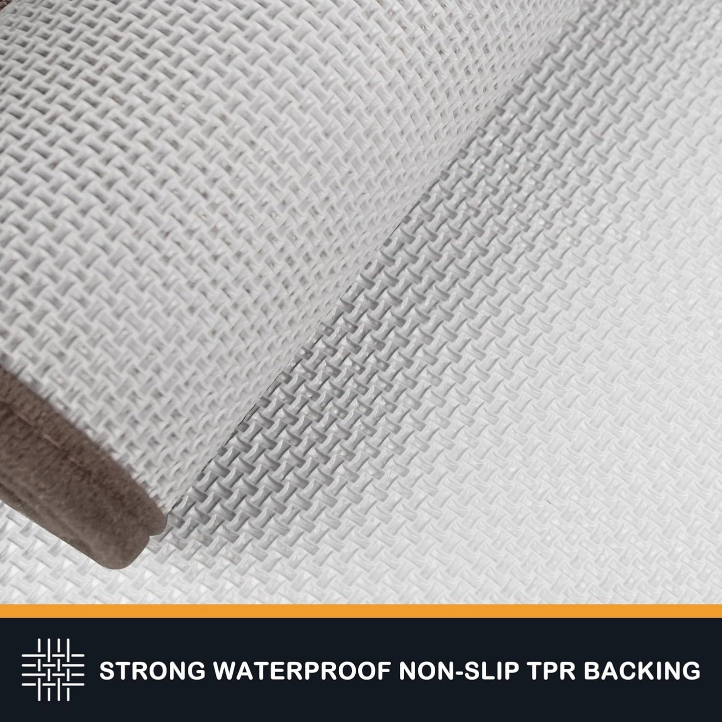 PURRUGS Dirt Trapping Door Mat 34" x 59", Non-Slip/Skid Machine Washable Entryway Area Rug, Dog Doormat, Super Absorbent Welcome Mat for Muddy Wet Shoes and Paws, Grayish Brown