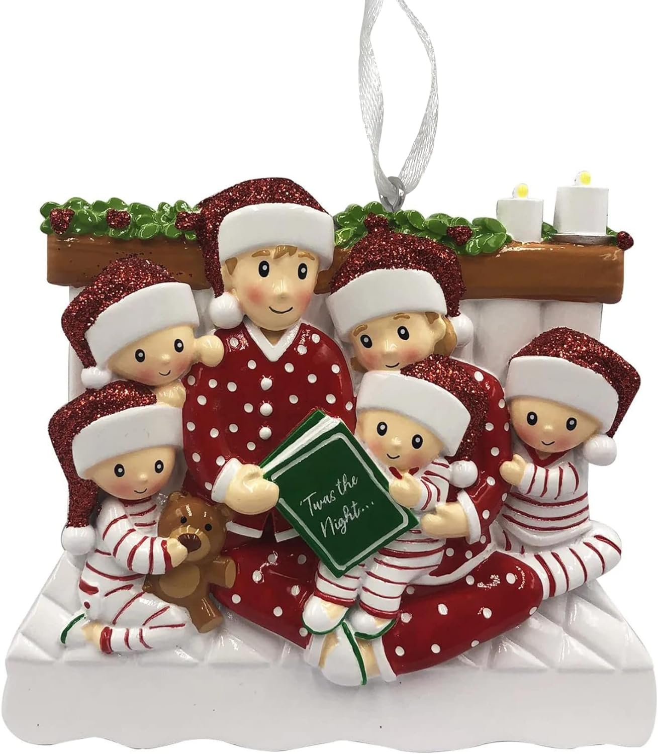 2025 Family Christmas Ornament – Personalized Ornament for Families – Custom Family Ornament – Holiday Tree Decoration Keepsake Gift (Family of 6)