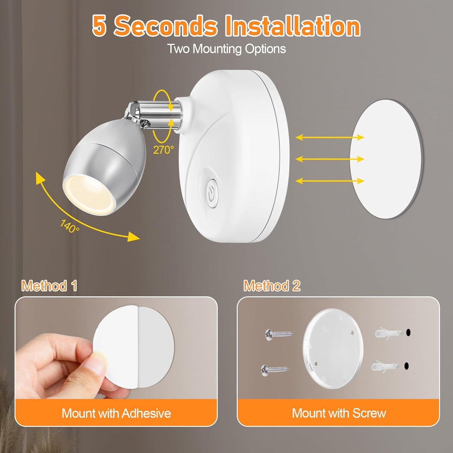 4 Pack Wireless Spot Lights Indoor, Battery Operated Uplighting, Mini Spotlight with Remote 3CCT Tree Lights Indoor, Accent Wall Lights for Display Plant Picture Dartboard