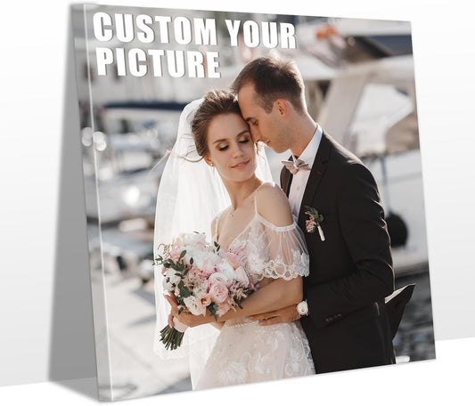 Personalized Custom Canvas Prints with Your Photos & Text, Customized Picture Print, Transform Own Images Into Framed Wall Art Digitally Printed Photo to Canvas, Keepsakes Gifts for Family 20x20’’